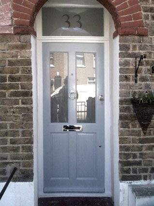 A restored front door